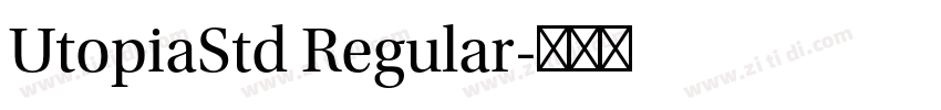 UtopiaStd Regular字体转换